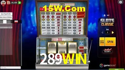Campos de e-mail e senha na entrada da conta 289WIN